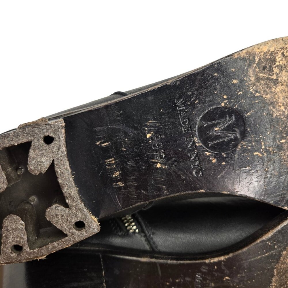 Modern Vice NYC Black Leather "The Cacti Boot" Black Leather Women's US 9.5 - Picture 8 of 12